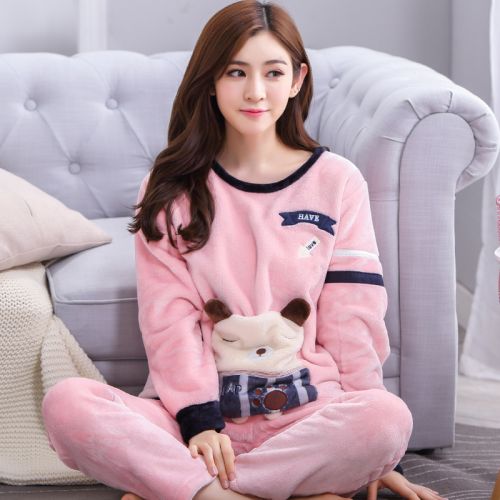 Pyjama pour femme en Polyester à manches longues - Ref 2995343