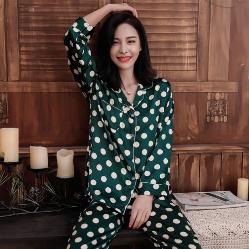 Pyjama pour femme en Polyester à manches longues - Ref 2995348