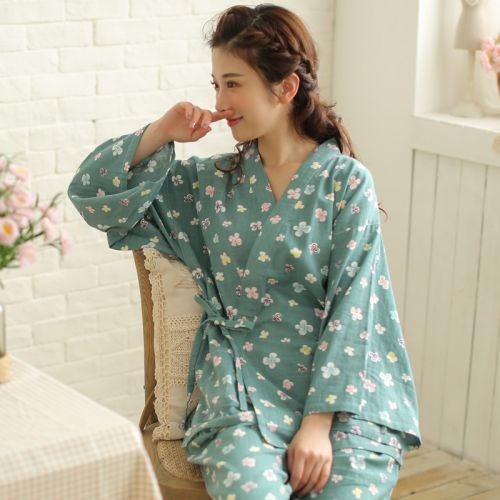 Pyjama pour femme en Coton à manches - Ref 2995389
