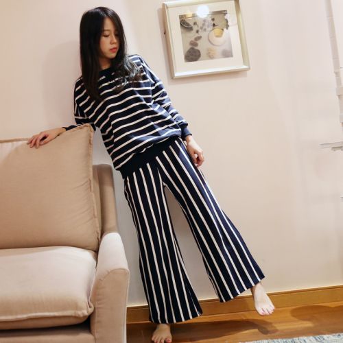 Pyjama pour femme en Coton à manches longues - Ref 2995398