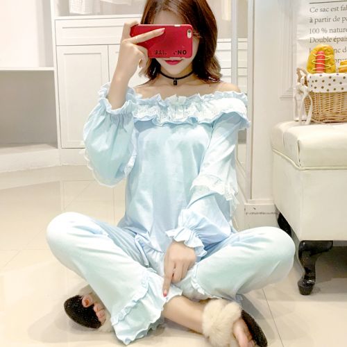 Pyjama pour femme en Coton à manches longues - Ref 2995401