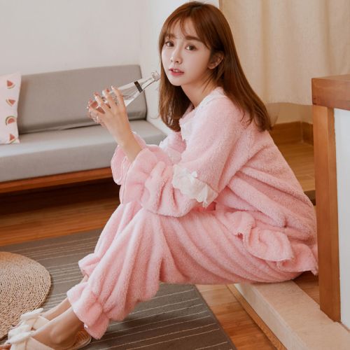 Pyjama pour femme PINKDACKEB en Polyester à manches longues - Ref 2995435