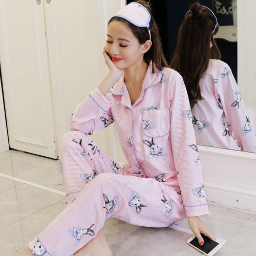 Pyjama pour femme en Coton à manches longues - Ref 2995444