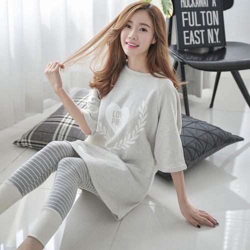 Pyjama pour femme en Coton à manchon moyen - Ref 2995452