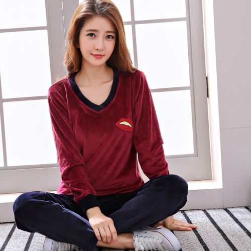 Pyjama pour femme en Polyester à manches longues - Ref 2995457