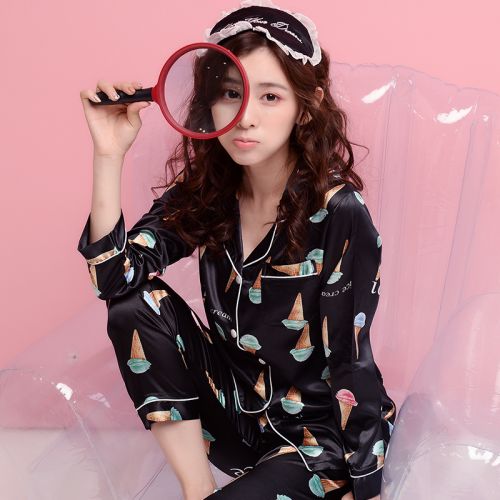 Pyjama pour femme en Polyester à manches longues - Ref 2995458