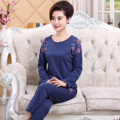 Pyjama pour femme en Coton à manches longues - Ref 2995471