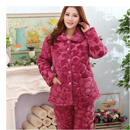 Pyjama pour femme en Coton à manches longues - Ref 2995484