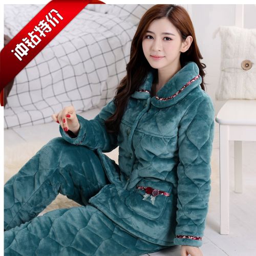 Pyjama pour femme en Coton à manches longues - Ref 2995503