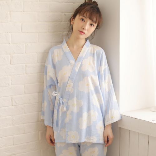 Pyjama pour femme en Coton à manches - Ref 2995505