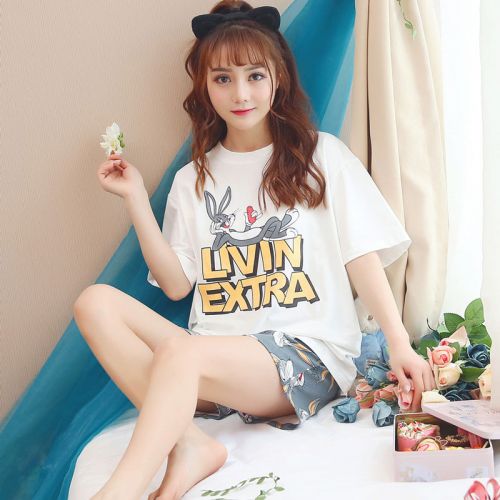 Pyjama pour femme en Coton à manche courte - Ref 2995510