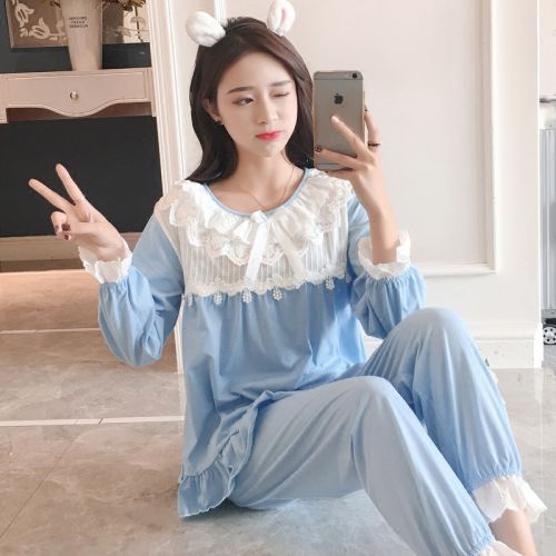 Pyjama pour femme en Coton à manches longues - Ref 2995520