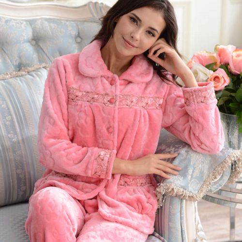 Pyjama pour femme en Polyester à manches longues - Ref 2995530