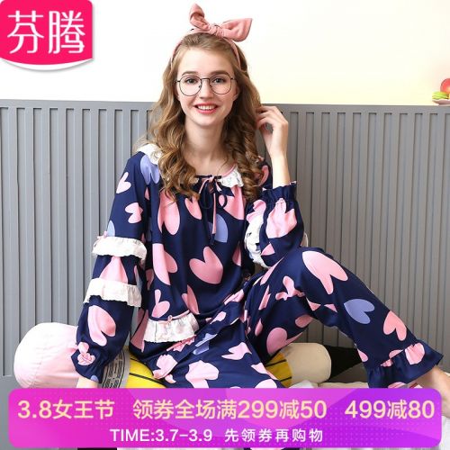 Pyjama pour femme en Coton à manches longues - Ref 2995538