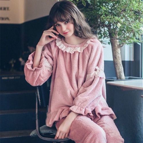 Pyjama pour femme en Polyester à manches longues - Ref 2995543