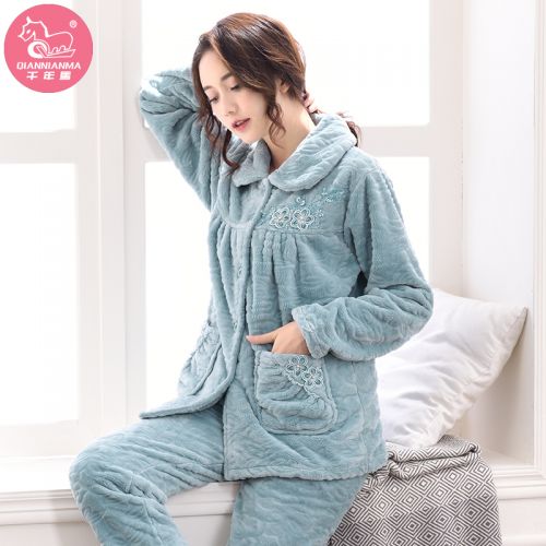 Pyjama pour femme en Polyester à manches longues - Ref 2995544