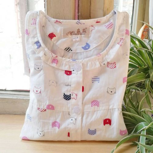 Pyjama pour femme en Coton à manches longues - Ref 2995579