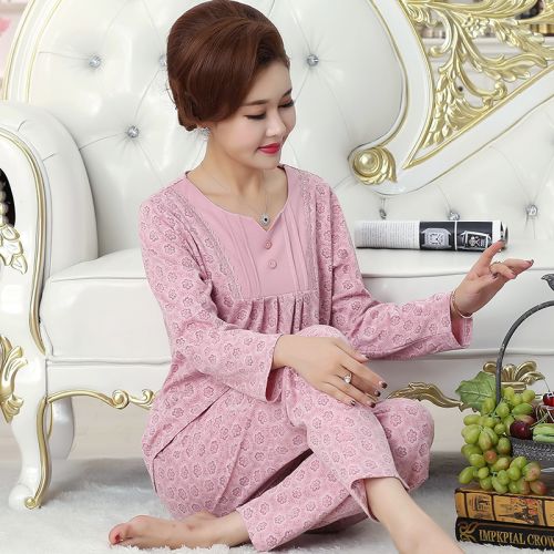 Pyjama pour femme en Coton à manches longues - Ref 2995587