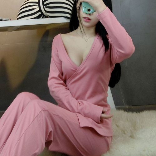 Pyjama pour femme en Coton à manches longues - Ref 2995593