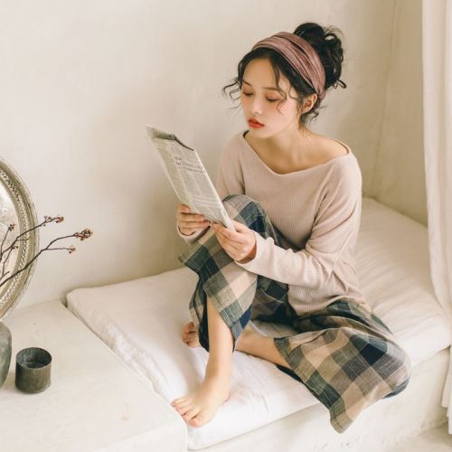 Pyjama pour femme en Polyester à manches longues - Ref 2995596