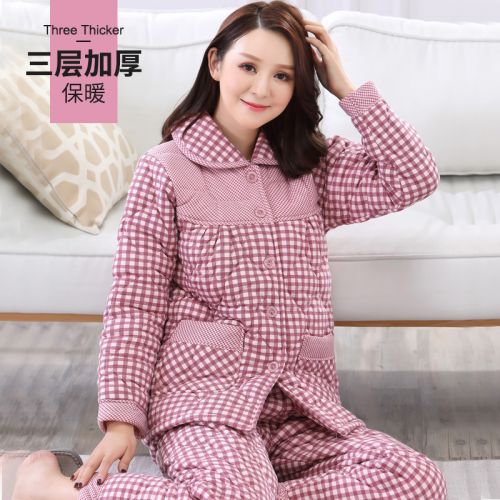 Pyjama pour femme en Coton à manches longues - Ref 2995605