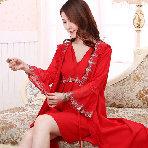 Pyjama pour femme en Coton à manches longues - Ref 2995618