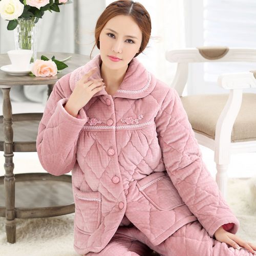 Pyjama pour femme en Polyester à manches longues - Ref 2995620