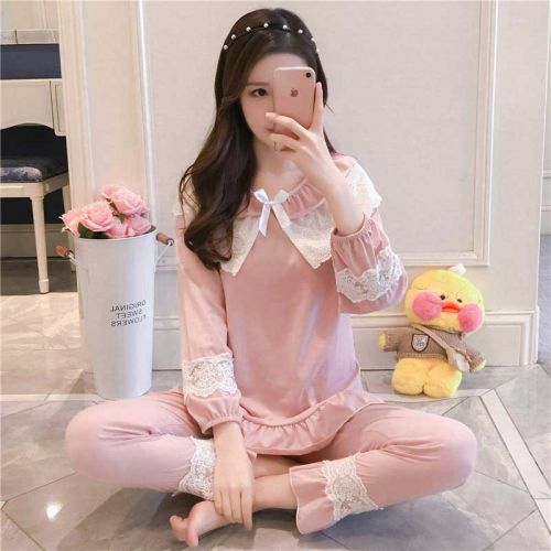 Pyjama pour femme en Coton à manches longues - Ref 2995632