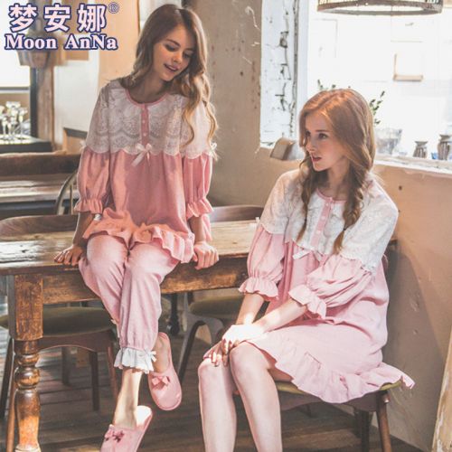 Pyjama pour femme MOONANNA REVE ANNA en Polyester à manches longues - Ref 2995640