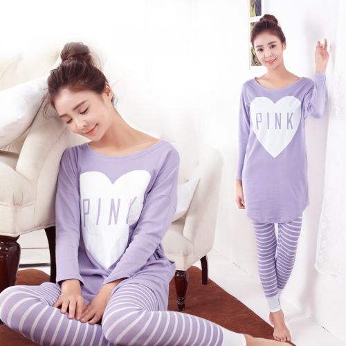 Pyjama pour femme en Coton à manches longues - Ref 2995662