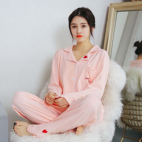 Pyjama pour femme en Coton à manches longues - Ref 2995671