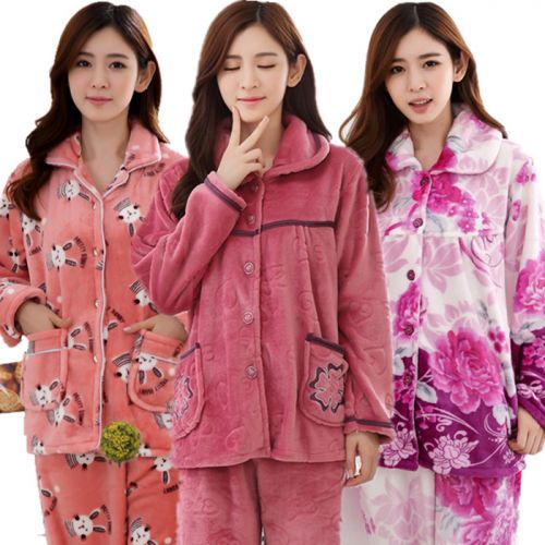 Pyjama pour femme en Coton à manches longues - Ref 2995688