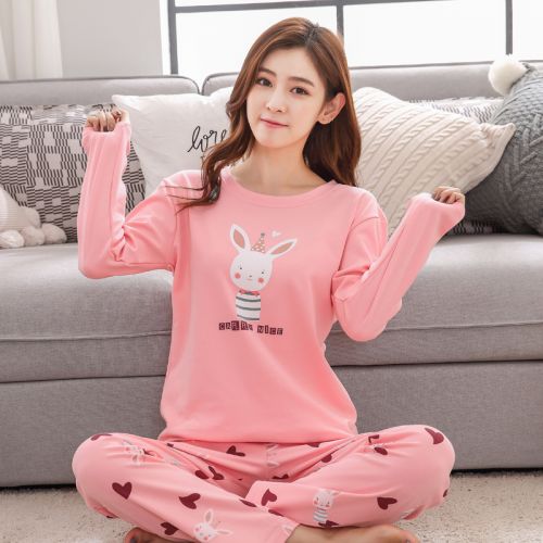 Pyjama pour femme en Coton à manches longues - Ref 2995693