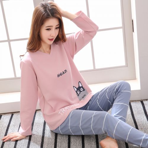 Pyjama pour femme en Coton à manches longues - Ref 2995694