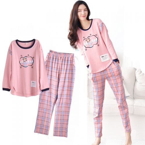 Pyjama pour femme en Coton à manches longues - Ref 2995699