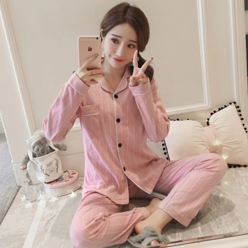 Pyjama pour femme en Coton à manches longues - Ref 2995700