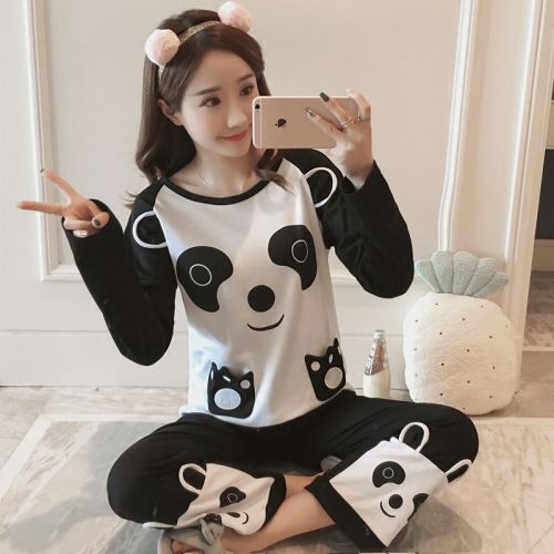Pyjama pour femme en Coton à manches longues - Ref 2995701