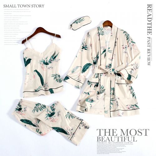 Pyjama pour femme en Soie de glace à sling - Ref 2995709