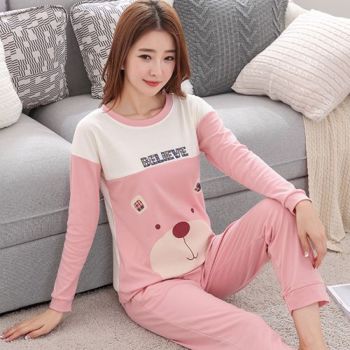 Pyjama pour femme en Coton à manches longues - Ref 2995716