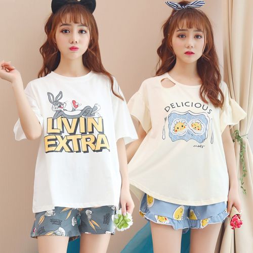 Pyjama pour femme en Coton à manche courte - Ref 2995724