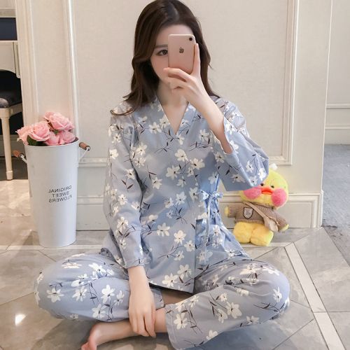 Pyjama pour femme en Coton à manches longues - Ref 2995736