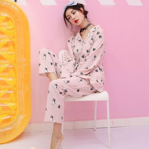Pyjama pour femme en Coton à manches longues - Ref 2995749