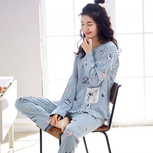 Pyjama pour femme CONDENSATION en Coton à manches longues - Ref 2995760