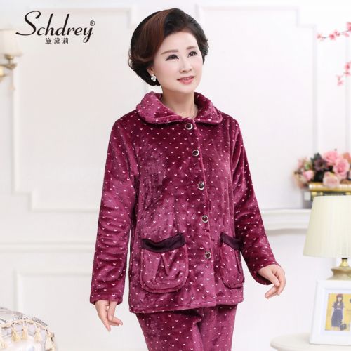 Pyjama pour femme SCHDREY en Polyester à manches longues - Ref 2995774