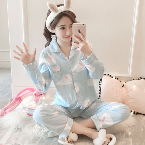 Pyjama pour femme en Coton à manches longues - Ref 2995788