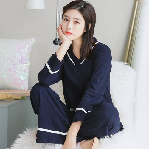 Pyjama pour femme en Coton à manches longues - Ref 2995806