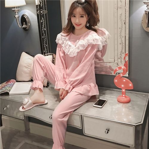 Pyjama pour femme en Coton à manches longues - Ref 2995807