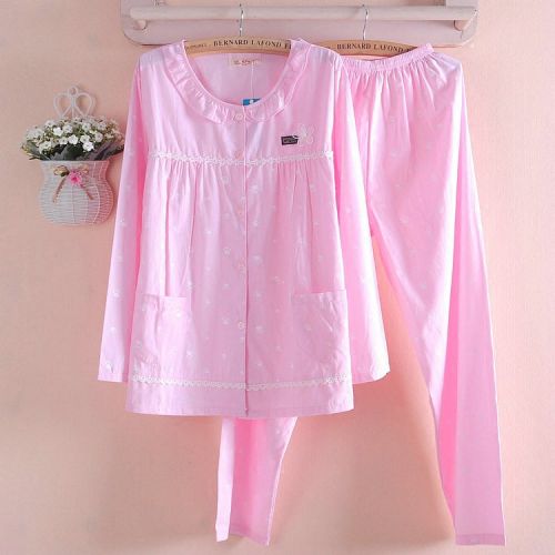 Pyjama pour femme en Coton à manches longues - Ref 2995838
