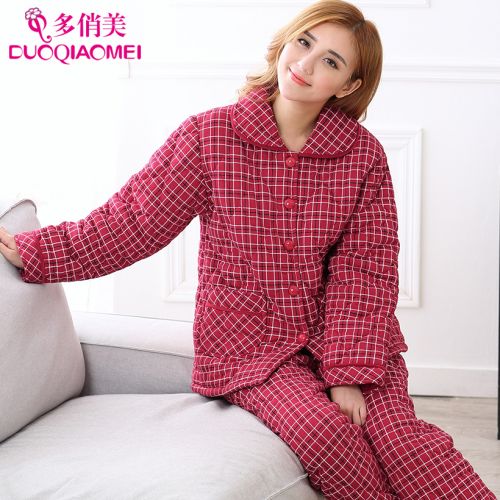 Pyjama pour femme en Coton à manches longues - Ref 2995848