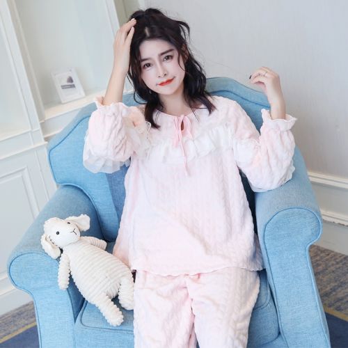 Pyjama pour femme en Polyester à manches longues - Ref 2995856